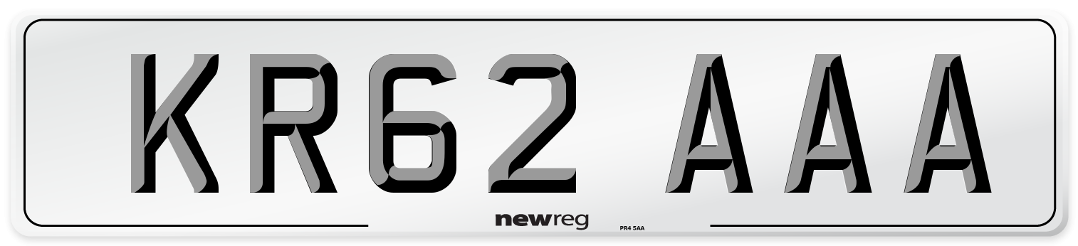 KR62 AAA Number Plate from New Reg